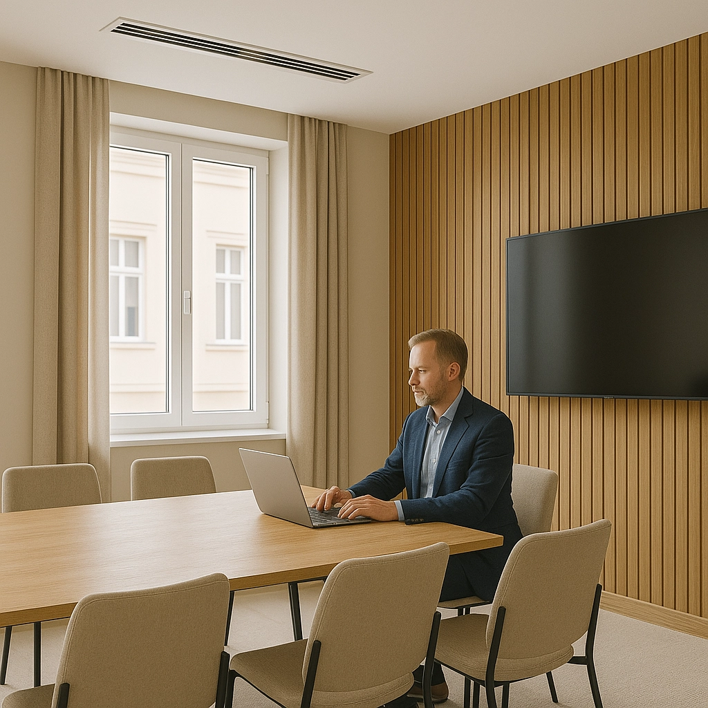 Принцип роботи: обіг повітря, теплообмінник, вентилятор