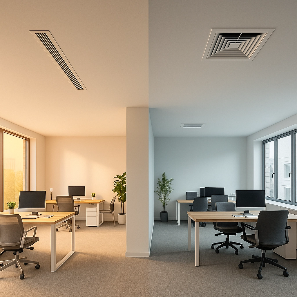 Можливість одночасного обігріву й охолодження