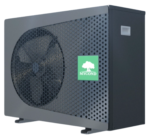 MyCond BeeThermic Monoblock -lämpöpumpun asennusvaihtoehtojen kuva.