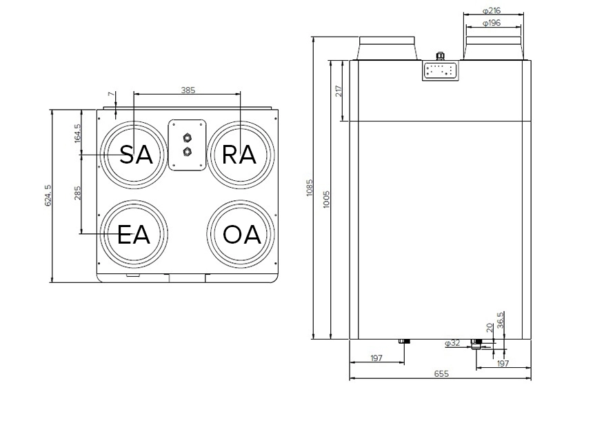 MyCond MCFA Yleiset mitat - 2