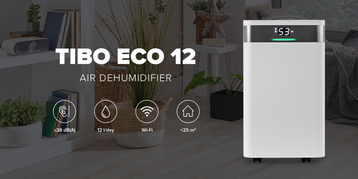 MyCond TIBO Eco 12 Kompakti ympäristöystävällinen asuinrakennusten ilmankuivain.