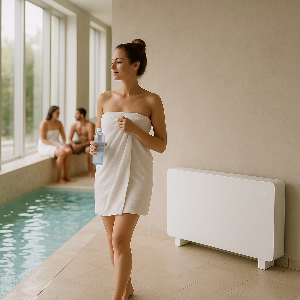 Energiatehokas ja hiljainen allaskäyttöön tarkoitettu kosteudenpoistaja Mycond MBA-G