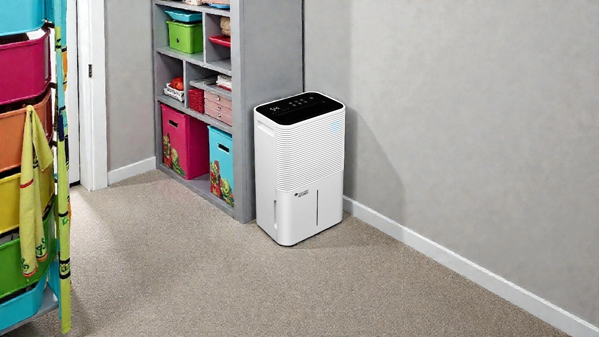 HEPA- ja hiilisuodatin ilmankuivain kosteuden hallintaan Mycond Roomer Hepa 25