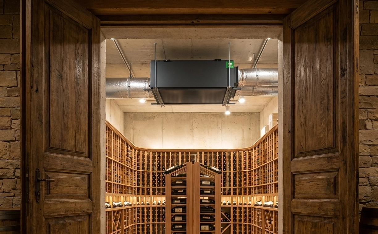 Kanavakostutin suuremmille tiloille, kuten uima-altaille, Mycond MSHAC-järjestelmälle