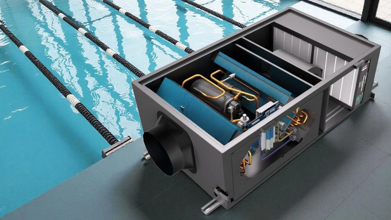 Kanavakuivain uima-altaille, &auml;lyk&auml;s ohjaus Mycond MSHAC