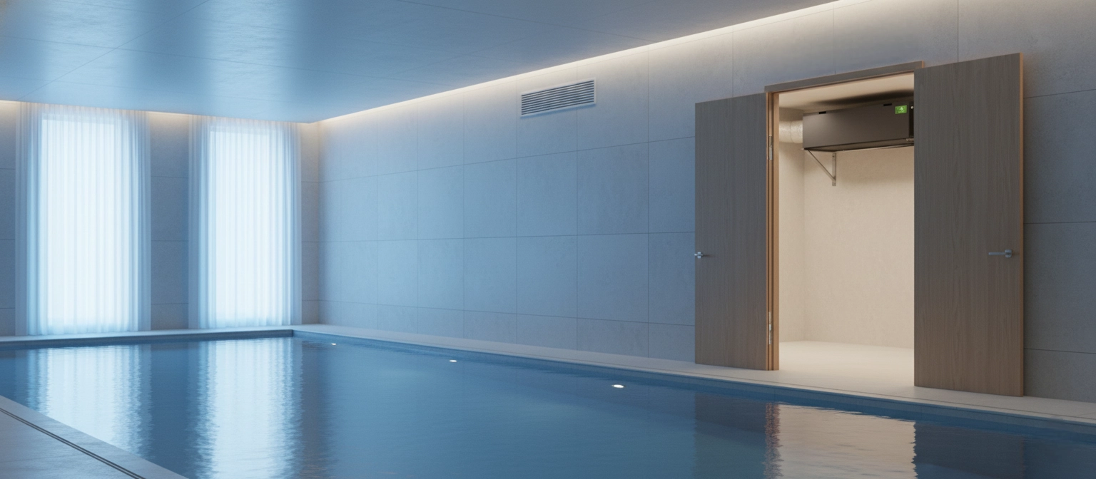 Kanavaliitäntäinen kuivaaja uimahalleille: puhdas ja kuiva ilmapiiri Mycond MSHAC