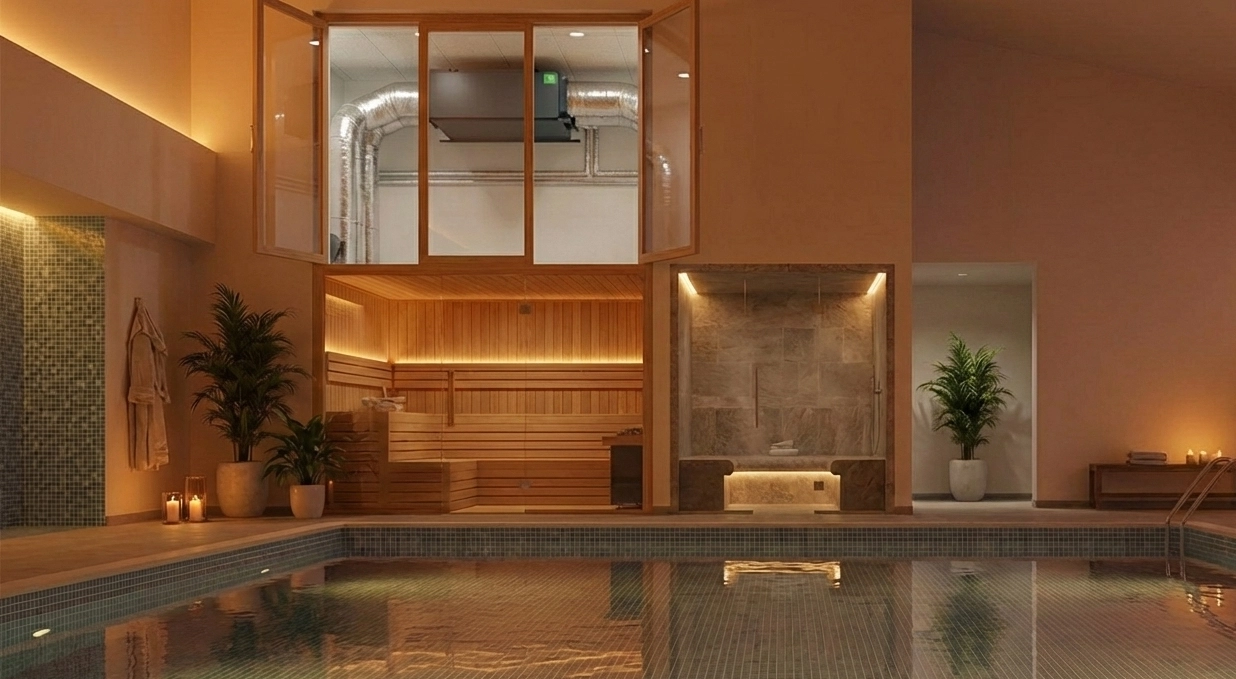 Kanavaliitäntäinen kuivaaja uimahalleille: energiansäästötekniikat Mycond MSHAC