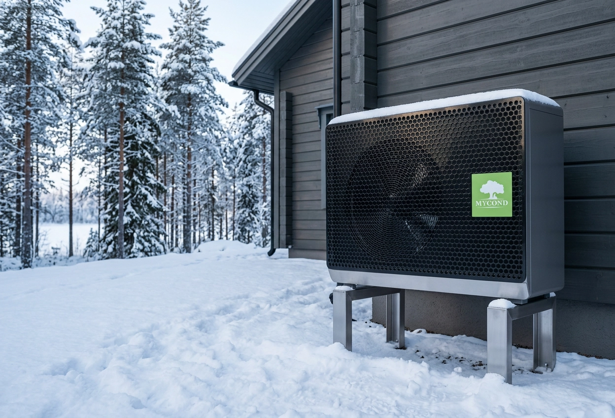 Mukava l&auml;mp&ouml;tila tilassa l&auml;mp&ouml;pumpulla Mycond BeeSmart