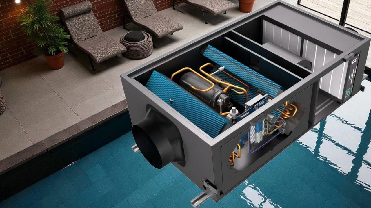 Mycond MSHAC kanavakuivain uima-altaille, automaattinen kytkentä